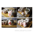 Chinese teapot suit Chinese knot